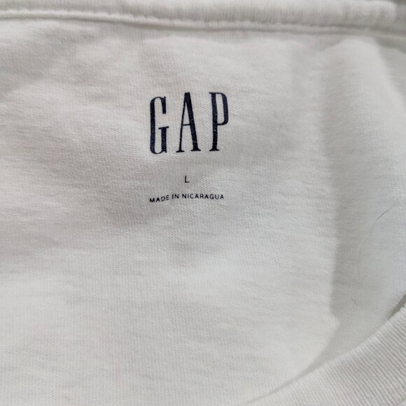 Gap Men's NASA T-Shirt White Cotton Large, Short Sleeve, Space Shuttle Discovery - Picture 13 of 16